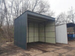Carport 3 x 3 mit Pultdach nach hinten, farbe Anthrazit 7016 Matt