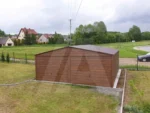 Doppelgarage Goldene Eiche 6 x 5.5 Spitzdach